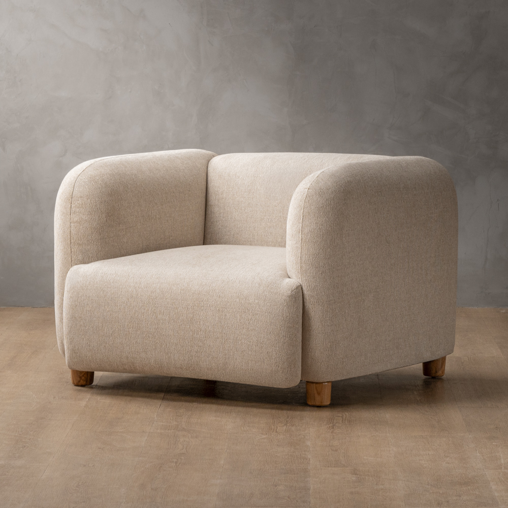 Monteluce Fabric Armchair Latté