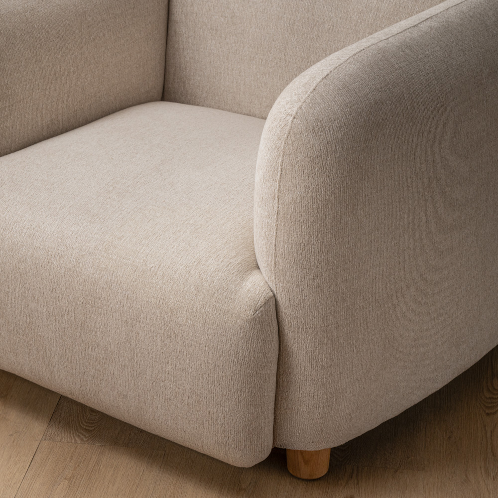 Monteluce Fabric Armchair Latté