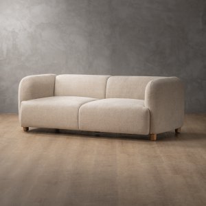 Monteluce 3-Seater Fabric Couch Latté