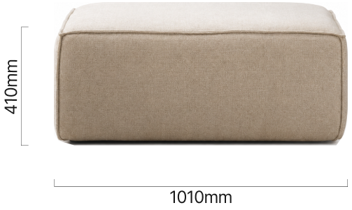 Havenwood Ottoman Latte Dimensions