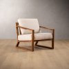 Clarens Fabric Armchair Blackwood Pumice Stone