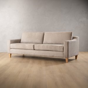 2.4m Douglas Fabric Couch Light Grey