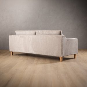 2.4m Douglas Fabric Couch Light Grey