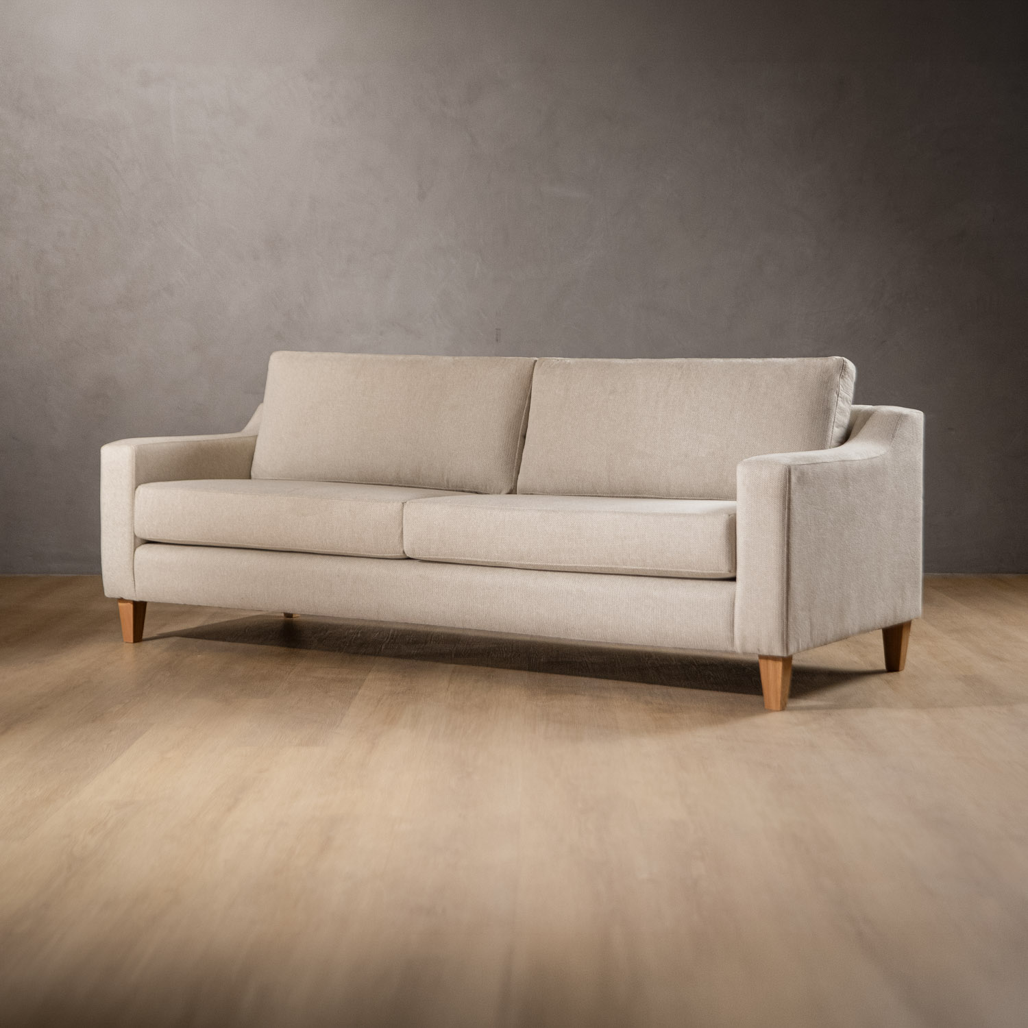 2.4m Douglas Fabric Couch Moonstone