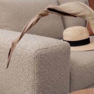 Karoo 2-Seater Fabric Couch Cumin