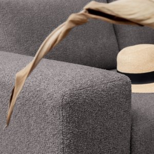 Karoo 3-Seater Fabric Couch Fennel Grey