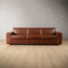 2.6m Karoo Leather Couch - Curry
