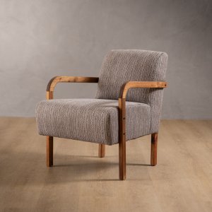 Palmiet Fabric Armchair Blackwood Dolphin Grey