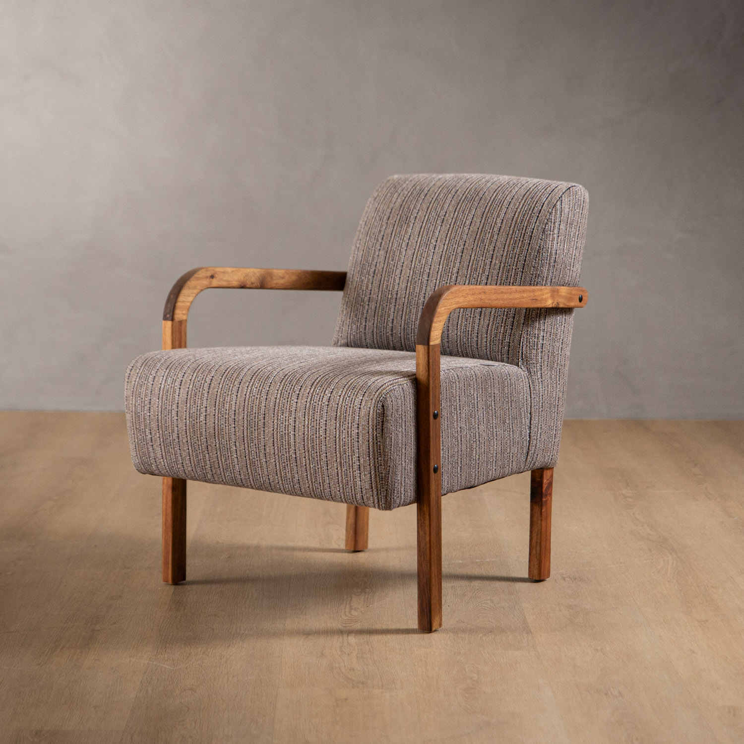 Palmiet Fabric Armchair Blackwood Dolphin Grey