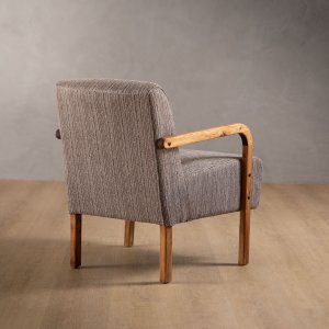 Palmiet Fabric Armchair Blackwood Dolphin Grey