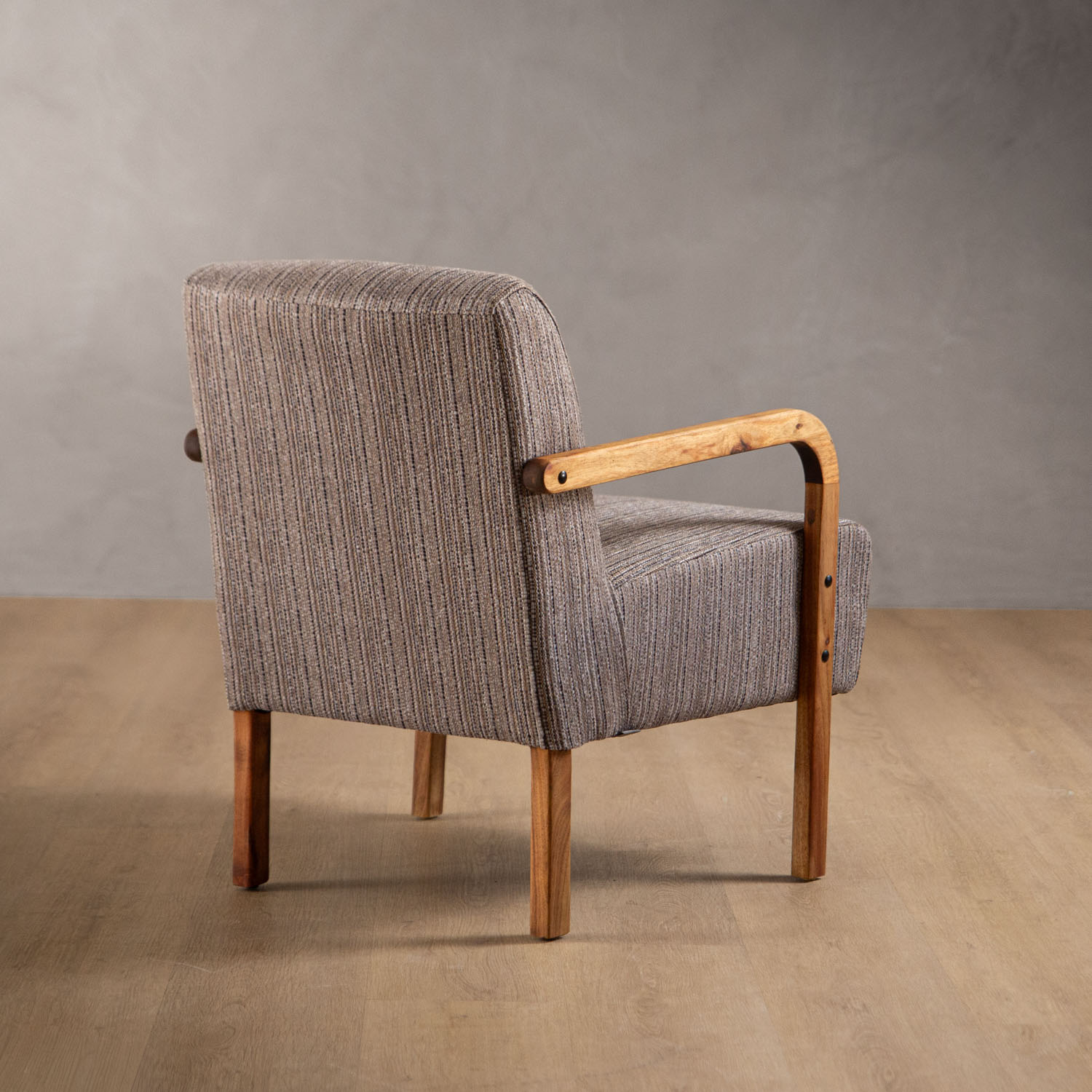 Palmiet Fabric Armchair Blackwood Dolphin Grey