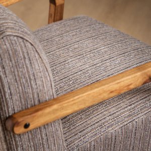 Palmiet Fabric Armchair Blackwood Dolphin Grey