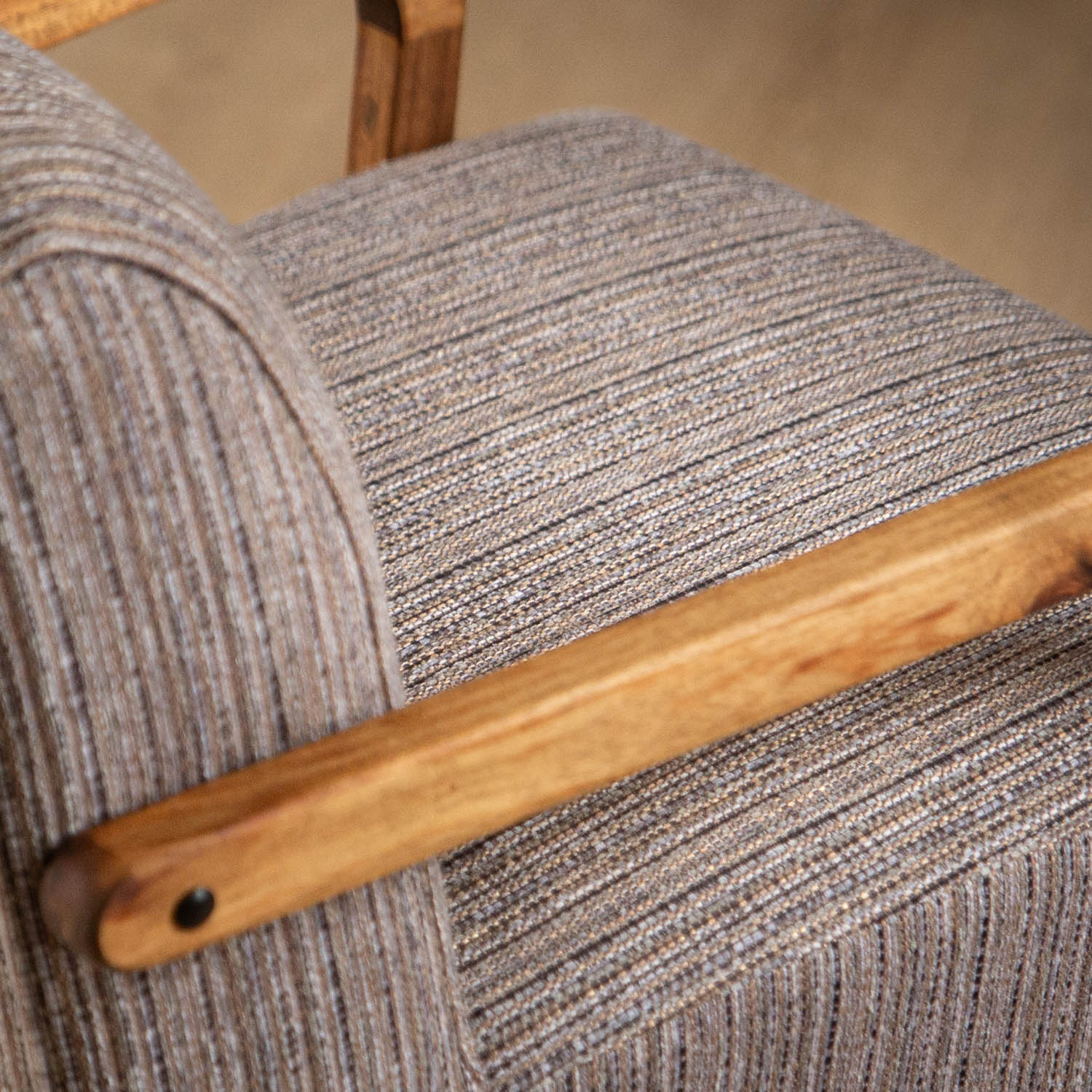 Palmiet Fabric Armchair Blackwood Dolphin Grey