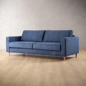 Parys 3-Seater Fabric Couch Sapphire Blue
