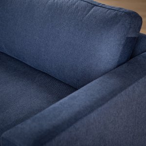 Parys 3-Seater Fabric Couch Sapphire Blue