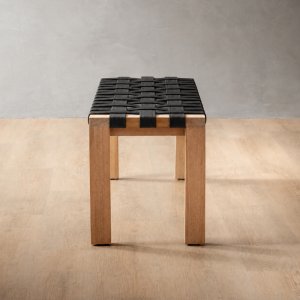 1.2m Riempie Bench Oak Black