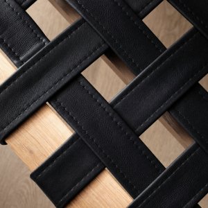 1.2m Riempie Bench Oak Black
