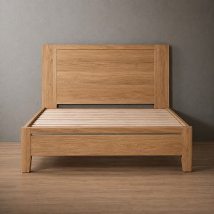 karee-bed-base-headboard-Oak-factory sale