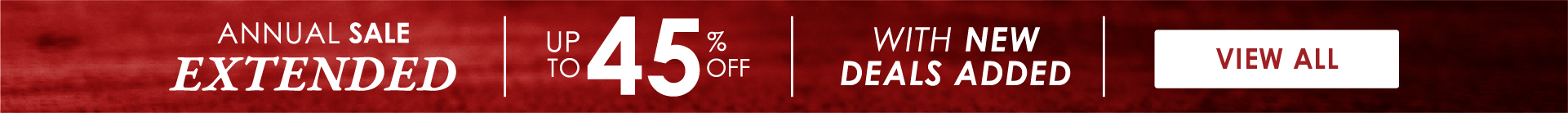 Annual Sale Extended Home Page Banner