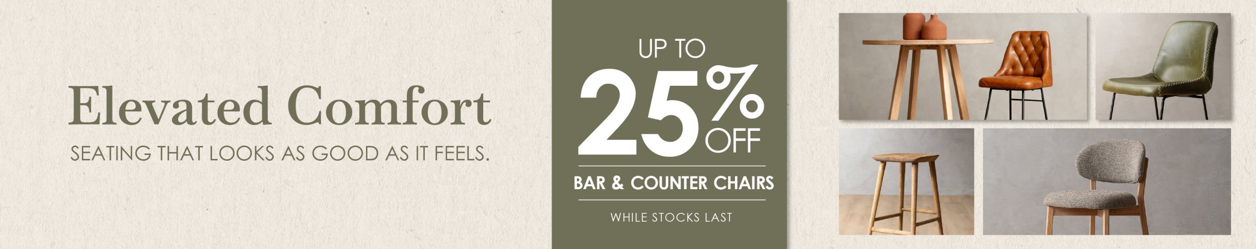 Bar Chair Promo Desktop Home Page Banner