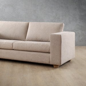 Westerman 3-Seater Fabric Couch Light Grey