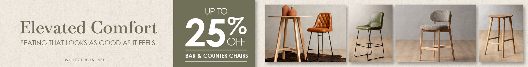 Bar Chair Promotion Banner